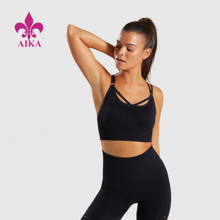 Factory best selling Sport Tank Tops - Wholesale Custom Energy Sexy Breathable Lightweight Fitness Gym Yoga Sports Bra – AIKA