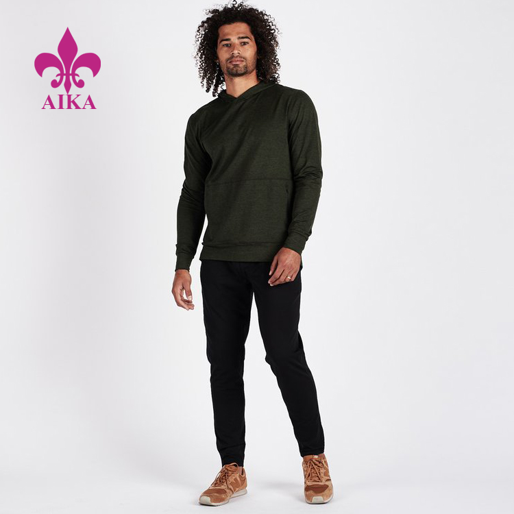 High Quality for Top For Man - Good price wholesale men’s hooded pullover casual fit with zip-up pocket sportswear hoodies – AIKA