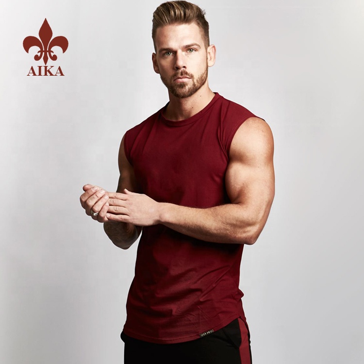 PriceList for Plain Pants - high quality  Custom 65 cotton 35 polyester light weight loose fit mens sports singlets – AIKA