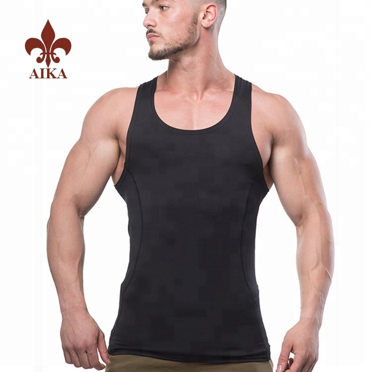 Manufacturer for Gym Yoga Set - High quality Custom nylon spandex Moisture wicking mens skinny fitness gym sports wear – AIKA