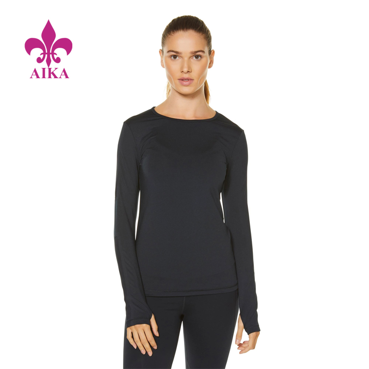 New Arrival China Winter Women Wear - Wholesale top selling first quality women’s sexy long sleeved sports T-shirt fitness tops – AIKA
