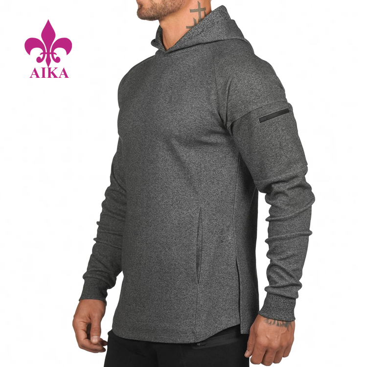 Winter Sports Wear Invisible Zipper Pockets Design Blank Sweatshirts For Mens Hoodies