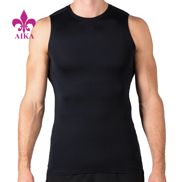China wholesale Men Hoodies - Summer New Arrival Fitness Workout Stringer Running Tank Top For Men – AIKA