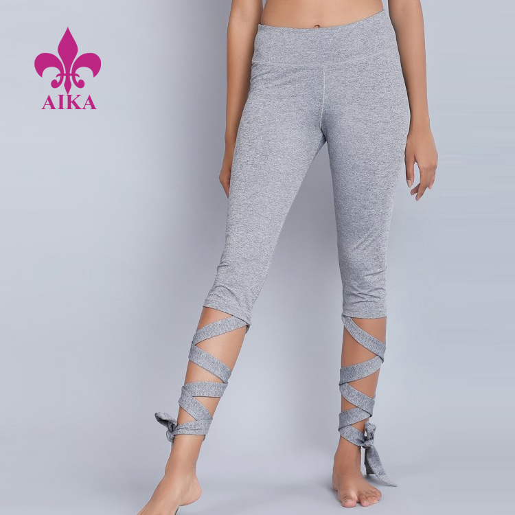 OEM Supply Oem Sportswear Supplier - China manufacturer good quality stylish and elegant tights all tied up yoga activewear leggings for women – AIKA