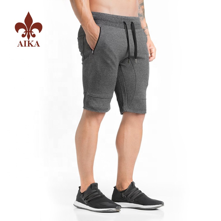 Excellent quality Men′S Skinny Joggers - High quality Wholesale cotton polyester knitted fabric custom fitness men's running gym shorts – AIKA