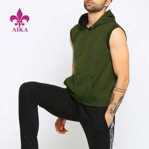 Excellent quality Cotton Men Hoodie – Wholesale Man Sweatshirts Lightweight Cotton Custom Sleeveless Men’s Hoodies – AIKA