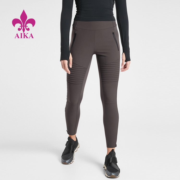 Big Discount Custom Sports Bra - High Quality Custom Hybrid Tight Lightweight Smooth Zip Pocket Women Yoga Leggings – AIKA