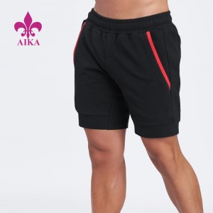 2021 Wholesale Gym Sportswear Polyester Cotton Spandex Sweat Shorts Men Sports Wear