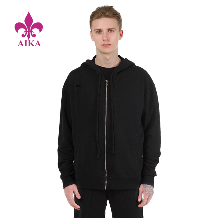 Europe style for Sportwear - New Spring Custom Basic Style Comfortable Soft Men Sports Hoodie Jacket  – AIKA