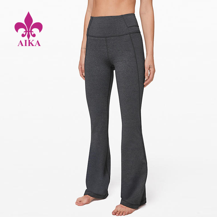 OEM Supply Yoga Leggings Manufacturer - High Quality Custom Fitness Yoga Wear Leggings High Rise Flare Pants for Women – AIKA