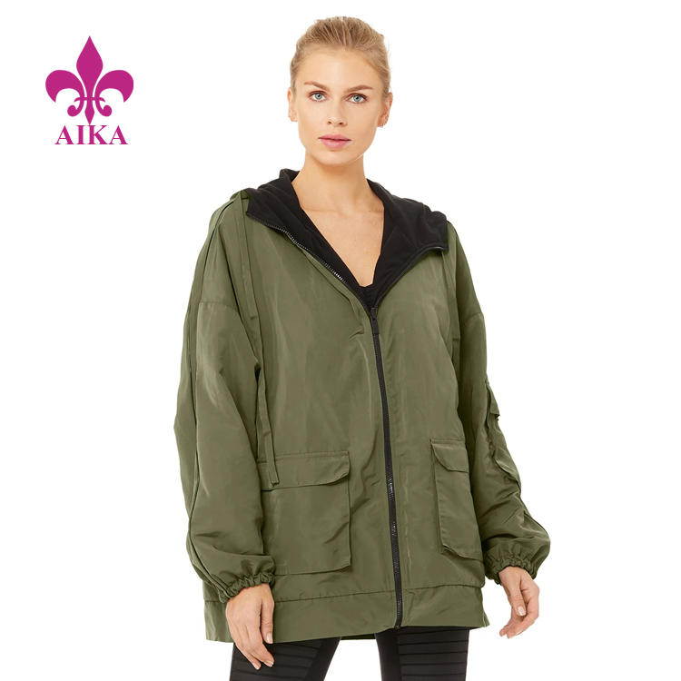 Cheap price Underwear For Women - Woman Active Wear Fashion Design Soft Fleece Reversible Legion Jacket Sports Jacket – AIKA