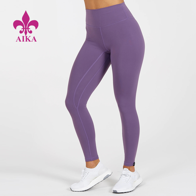 Latest Tights Design High Waist Nylon Gym Leggings Women Workout Yoga Pants
