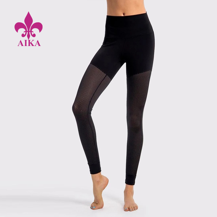 China Gold Supplier for Wholesale Singlets - Good price first quality women high waist workout mesh joint fitness yoga wear leggings – AIKA
