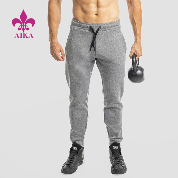 OEM manufacturer Casual Black Joggers - Custom Men Sports Basic Style Wear Comfort Warmth Training Sweat Pants Sports Joggers – AIKA