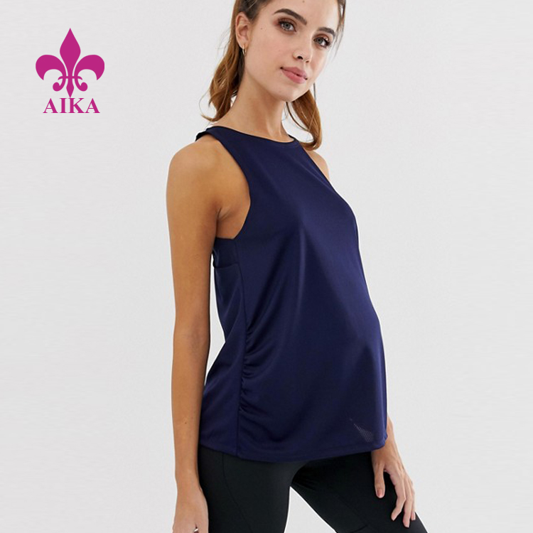 Short Lead Time for Sports Yoga - High Quality Custom Special for Maternity Safety Smooth Breathable Cross Back Tank Top – AIKA