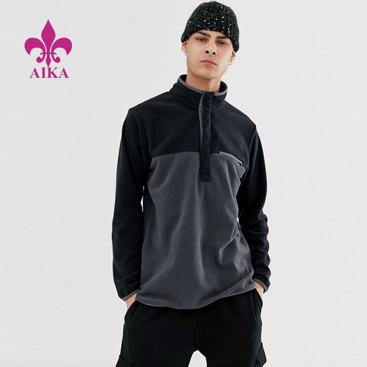 Factory Free sample Sports Bra Fitness - Professional Sportswear Custom 100% Cotton Material Men Sports Training Pullover Jacket – AIKA