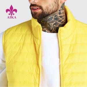 Hot Sale Lightweight Winter Padded Puffer Vest High Quality Custom Sleeveless Down Jacket For Men