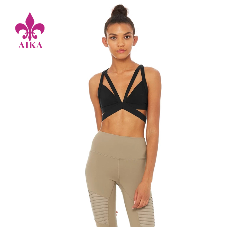 Low MOQ for Yoga Pant - OEM Wholesale Custom Beauty Back Light Sexy Fittnesss Compression Yoga Bra – AIKA