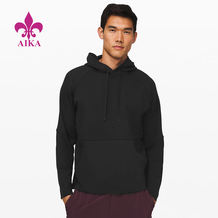 Free sample for Gym Fitness Wear - High Quality Custom Soft Fundamental Side Split Pullover Hoodie Men Sports Sweatshirt – AIKA