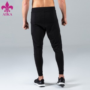 Factory Price Mens Running Wear Track Pants Slim Fit Hidden Pockets Custom logo Sports Pants