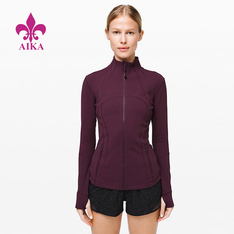 Ladies Sports Wear Tracksuit Top Warm Lightweight Soft Cottony Gym Hiking Full Zip Jacket