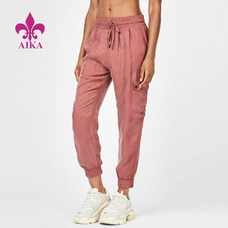 Hot sale Women Sports Pants - Women Active Wear Super Soft Comfortable Dropped Crotch Cargo Sweat Pants Sports Joggers – AIKA