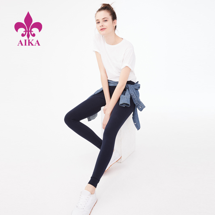 Factory Cheap Gym Tank Tops - OEM Hight Quality Custom Explosion Quick Drying  Yoga Tight  Pocket Solid Color Fitness  Pants – AIKA