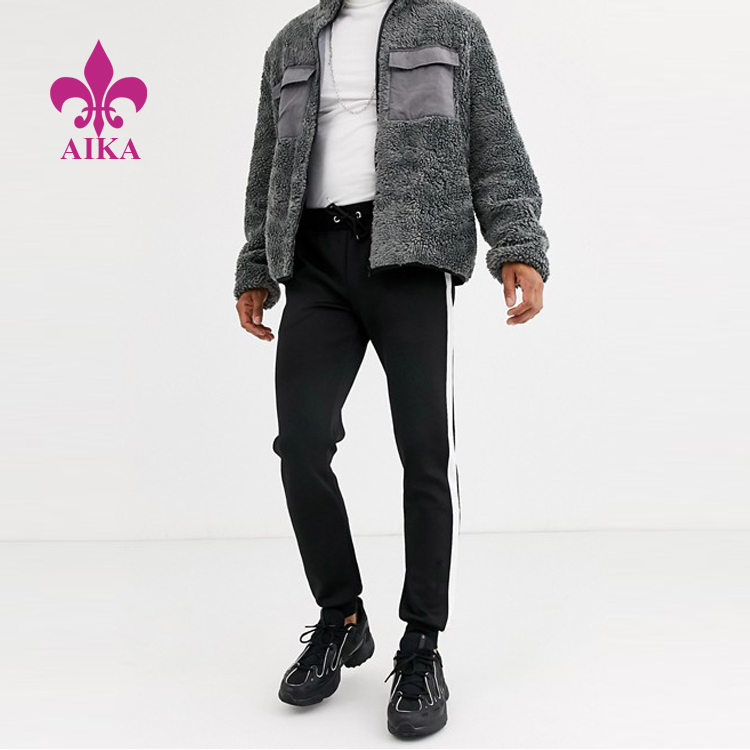 High reputation Fashion Joggers - Custom Men Sports Running Wear Side Stripe Quick Dry Sweat Pants Skinny Joggers – AIKA