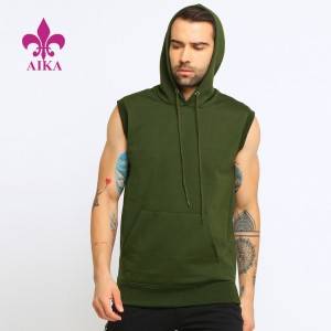Excellent quality Cotton Men Hoodie – Wholesale Man Sweatshirts Lightweight Cotton Custom Sleeveless Men’s Hoodies – AIKA