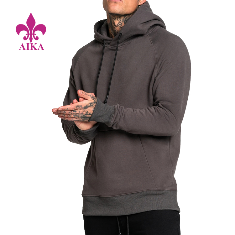 Compression Gym Wear Fitness Tracksuit Hoodies Custom Athletic  Pullover For Mens