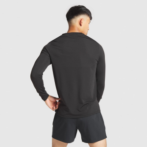 High Quality Lightweight Four Way Stretch Sweat-Wick Supple Comfortable  Custom Logo Sports Long SleevesT shirt For Men
