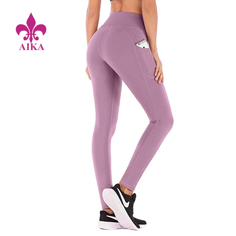 Yoga Pants Nylon High Waist Running Sports Legging For Women - Milanoo.com