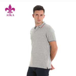 OEM Custom Wholesale Casual Style Cotton Golf Shirts Breathable Polo T-shirts for men
