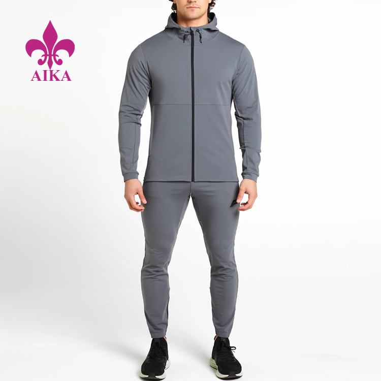 Factory Cheap Pant And Bra - OEM comfortable sports tracksuits wholesale men plain blank sweat suits – AIKA