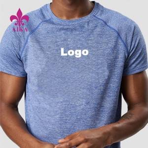 Top Quality Quick Dry Polyester Gym Clothes Mens Fitness Apparel Custom Logo Sports T Shirts