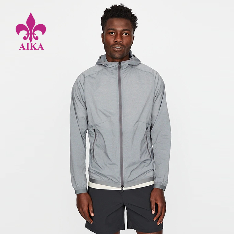 OEM Customized Fitness Wear - Sportswear Product Type Stretch Breathable Lightweight Sports Running Jacket for Men – AIKA