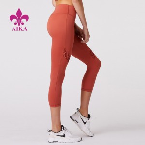 New Fitness Clothing Half Slim Fit Yoga Wear Custom Yoga Legging Pants  for Women