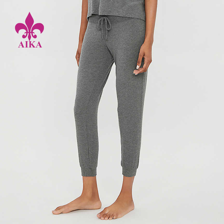 OEM Supply Yoga Leggings Manufacturer - Women Gym Clothes Breathable Straight Stretch-Modal Joggers Sports Sweat Pants – AIKA