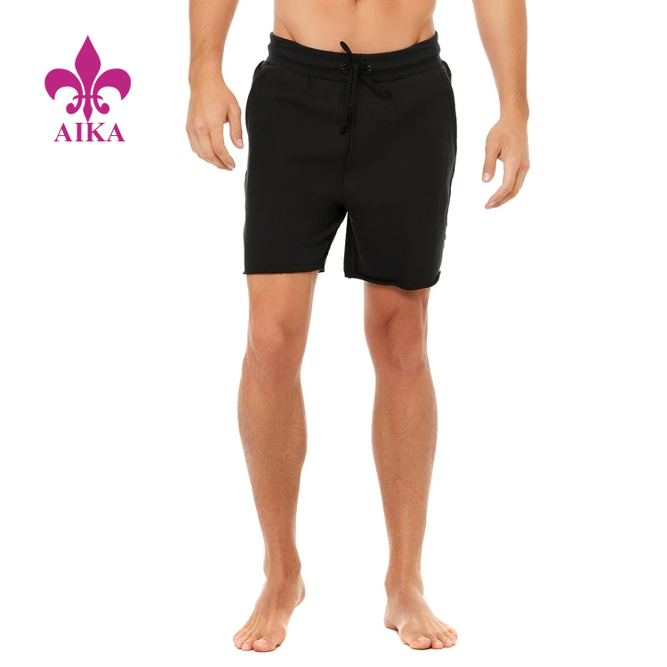 Cheap Wholesale Wearing Out French Terry Breathable Men Gym Sports Running Shorts