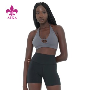 Custom Logo Printing Gym Wear Sexy Back Sport Bra Lightweight Yoga Bra for Women