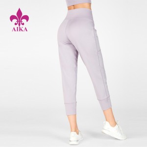 High Quality Active Wear Custom Breathable Summer 2 Piece Jogger Set For Women