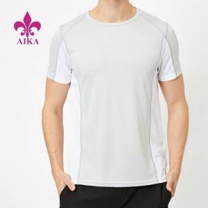OEM Wholesale Polyester Quick Dry Fitness Clothing Men Custom Mesh Gym T Shirts