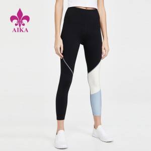 Hot Sale Custom Color Block Fitness Yoga Pants Fashion Leggings For Women Gym Wear