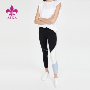 Hot Sale Custom Color Block Fitness Yoga Pants Fashion Leggings For Women Gym Wear