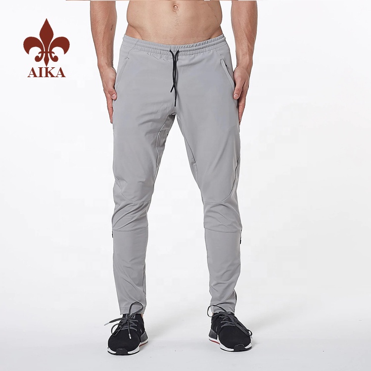 China Gold Supplier for Spandex Shorts Pants - 2019 High quality Custom cotton spandex mens bodybuilding fitness velvet skinny joggers – AIKA