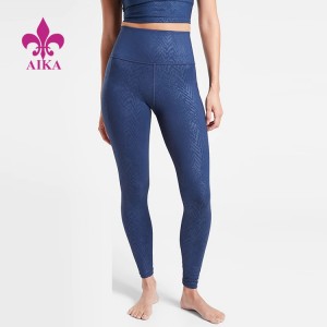 professional factory for Woman Fitness Leggings - Custom High Waist Fitness Breathable Yoga leggings With Side Pocket for Women – AIKA