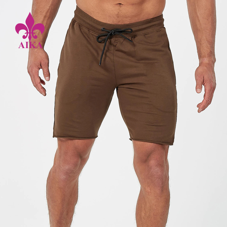 factory customized Gym Pants - Cotton Spandex Gym Bottom Compression Custom Sports Shorts Wholesale For Men – AIKA
