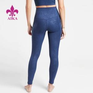 Custom High Waist Fitness Breathable Yoga leggings With Side Pocket for Women