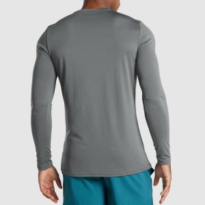 High Quality Running Fitness Slim Fit Polyester Sports Long Sleeve T-shirts For Men