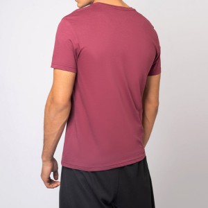 Top Quality 95% Cotton 5% Spandex Plain V Neck Workout T Shirts Custom Logo Printing